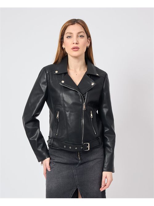 Veste courte Gio Cellini en simili cuir GIO CELLINI | EJ056NERO